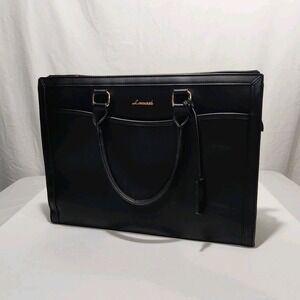 LOVEVOOK Laptop Tote Bag for Women 15.6 Inch Waterproof PU Leather Computer Bags